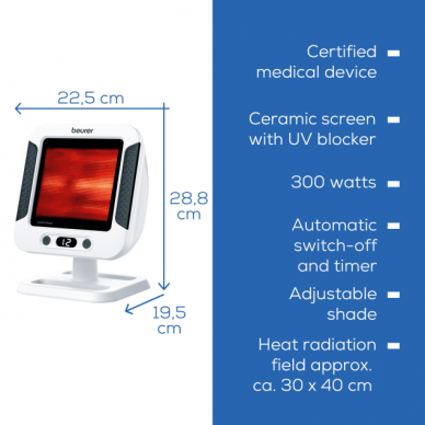 Beurer infraraudonųjų spindulių radiatorius IL 60 (IL60) 2